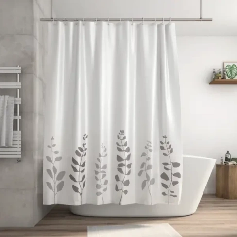 Штора для ванной Sensea Nature 180x200 см полиэстер цвет мультиколор SENSEA Leaf Nature