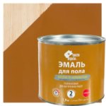 Эмаль для пола Простокраска цвет золотисто-коричневый 1.9 кг ПРОСТОКРАСКА