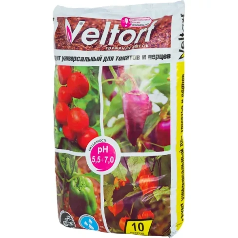 Грунт универсальный для томатов и перцев 10 л VELTORF