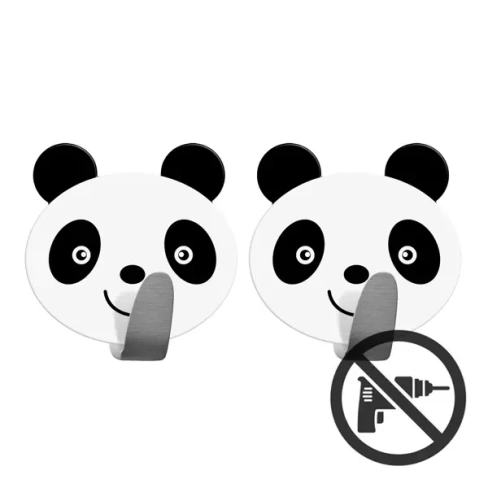 Крючок Tatkraft Panda 2 шт цвет белый черный TATKRAFT