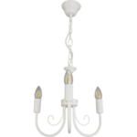 Люстра подвесная Vitaluce Blanca 3 лампы 9м² Е14 цвет белый матовый VITALUCE V3329/3 Нет