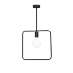 Подвесной светильник Vitaluce Kvadrat 1 лампа 3м² Е27 цвет черный матовый VITALUCE V4088/1S Нет
