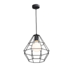 Подвесной светильник Vitaluce Orso black 1 лампа 3м² Е27 цвет черный матовый VITALUCE V4142/1S Нет Отсутствует