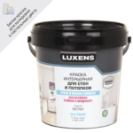 Краска для стен кухни и ванной Luxens база A 1 л LUXENS
