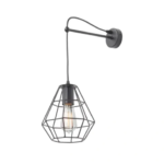 Настенный светильник бра Vitaluce Orso black 1 лампа 3м² E27 цвет черный матовый VITALUCE V4389-1/1A Нет