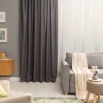Штора на ленте со скрытыми петлями Inspire Looks 200х260 см цвет серый INSPIRE