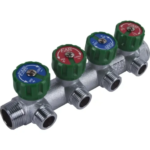 Коллектор Far FK 3824 3412TP на 4 выхода 3/4"x1/2" наружная резьба FAR