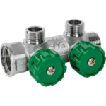 Коллектор Multifar FK 3821 3412TP с наружной резьбой на 2 выхода 3/4"х1/2" FAR