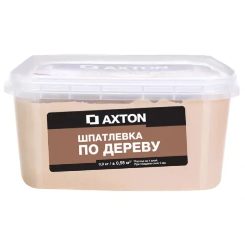 Шпатлёвка Axton для дерева 0.9 кг цвет белое масло AXTON