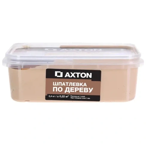 Шпатлёвка Axton для дерева 0.4 кг цвет белое масло AXTON