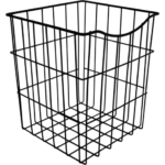Корзина для белья в шкаф 25х25х30 см цвет чёрный Ferro