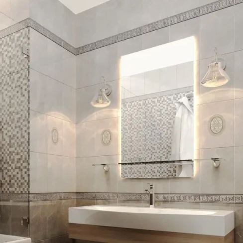 211035501 Плитка настенная Шахтинская Плитка Дора 20x30 см 1.44 м² цвет светло-серый ШАХТИНСКАЯ ПЛИТКА Дора настенная плитка