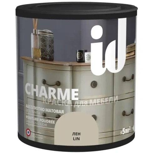 Краска для мебели ID Charme цвет лён 0.5 л