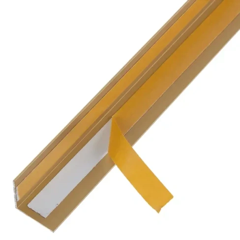 Уголок QuickStick 20x20x1x2000 мм алюминий цвет золото