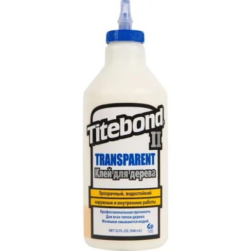Клей столярный Titebond II влагостойкий прозрачный 946 мл TITEBOND