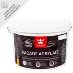 Краска фасадная Tikkurila Facade Acrylate цвет белый глубокоматовая база A 9 л TIKKURILA