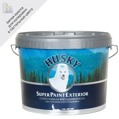 Краска фасадная Husky 10 л цвет белый HUSKY