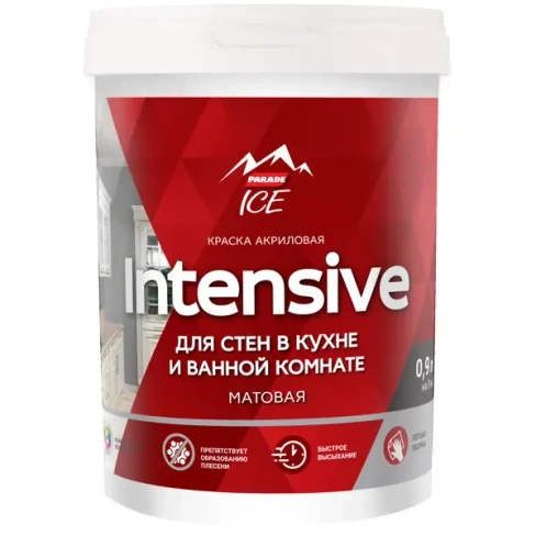 Краска для стен Parade DIY Intensive база A 0.9 л PARADE