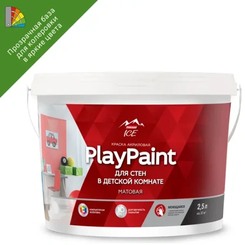 211043988 Краска для колеровки для стен и потолков Parade «Diy PlayPaint» прозрачная база C 2.5 л PARADE