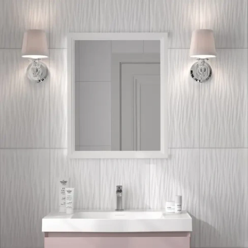 Плитка настенная Kerama Marazzi Айс 3D 29.5х59.5 см см 1.08 м² цвет белый глянцевый KERAMA MARAZZI Белая Плитка Белая пл