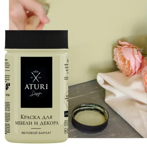 Краска для мебели меловая Aturi цвет оливия 400 г ATURI DESIGN