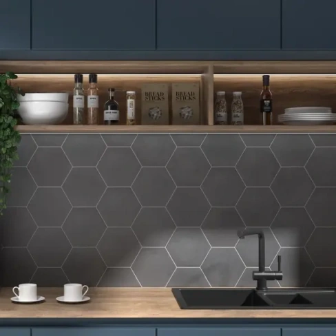 Керамогранит Kerama Marazzi Кампо 20x23.1 см 0.76 м² цвет темно-серый KERAMA MARAZZI SG23028N Кампо