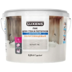 Лак для стен и потолков Luxens акриловый цвет белый полуглянцевый 0.9 л LUXENS