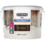 Лак для стен и потолков Luxens акриловый цвет орех полуглянцевый 2.5 л LUXENS