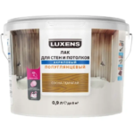 Лак для стен и потолков Luxens акриловый цвет сосна полуглянцевый 0.9 л LUXENS