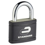 Замок навесной Standers чугун 67x50 мм 2 ключа в комплекте цвет черный STANDERS