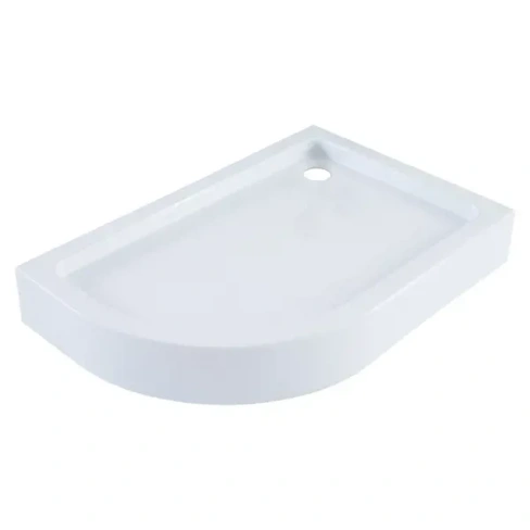 218168668 Душевой поддон Sensea Basic акрил 120x80 см 1/4 круга правый SENSEA BASIC