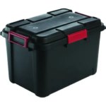 Ящик повышенной надежности Outback 59x40x37 см 60 л пластик с крышкой цвет чёрный KETER Outback 60L