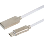 Кабель Oxion USB-micro USB 1 м цвет белый OXION OX-SC034M-WT