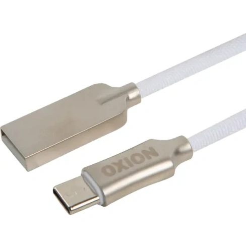 Кабель Oxion USB-Type-C 1 м цвет белый OXION OX-SC034T-WT