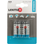 Батарейка Lexman Intensive AAA (LR03) алкалиновая 4 шт. LEXMAN