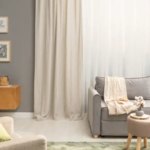 Штора на ленте со скрытыми петлями Inspire Naelick 140x280 см цвет светло-бежевый Trench 5 INSPIRE