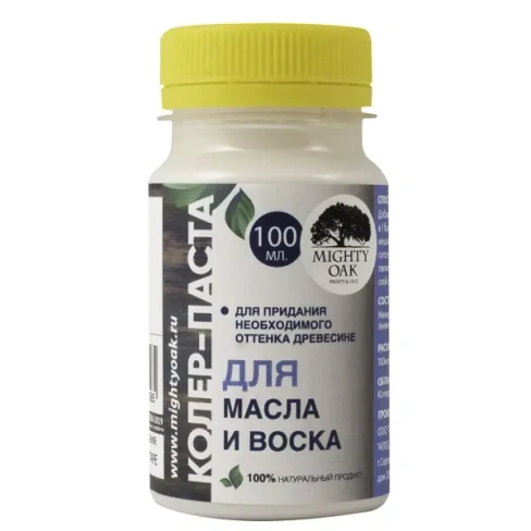 Колер-паста Mighty Oak К-60 цвет береза 100 мл MIGHTY OAK