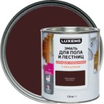 Эмаль для пола и лестниц алкидно-уретановая Luxens цвет красное дерево 1.9 кг LUXENS