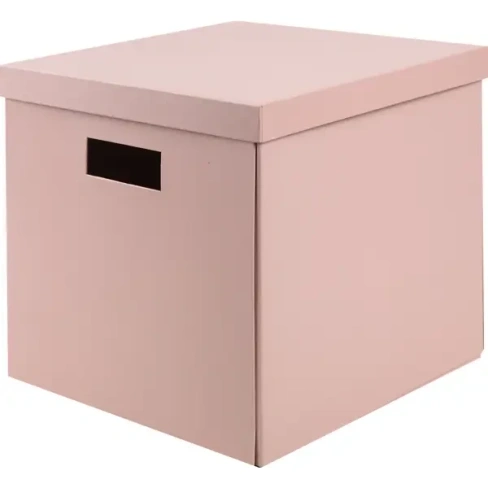 Коробка складная 31x31x30 см картон цвет розовый STORIDEA FC2539KB-RS