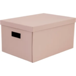 Коробка складная 40x28x20 см картон цвет розовый STORIDEA FC2540KB-RS