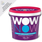 Краска для стен и потолков в кухне и ванной Wow Now цвет белый 1 л WOW NOW
