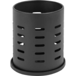 Подставка для столовых приборов 12x12x13.5 см сталь цвет чёрный