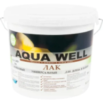 Лак акриловый для камня и дерева 5 кг AQUA WELL