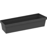 Контейнер для хранения Delinia ID 10x30x6.7 см пластик цвет чёрный DELINIA ID