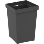 Контейнер для хранения Delinia ID 10x10x14.7 см пластик цвет серый DELINIA ID