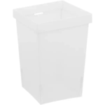 Контейнер для хранения Delinia ID 10x10x14.7 см пластик цвет белый DELINIA ID