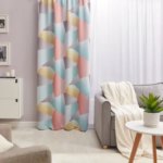 Штора на ленте Рассвет 150x260 см цвет жёлтый SEASONS прямоугольник