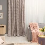 Штора на ленте Лайт 200x310 см цвет серый/золотой MIAMOZA MIAMOZA