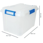 Ящик для хранения Keter Outback 58.5x39.7x36.9 см 60 л полипропилен с крышкой цвет прозрачный KETER OUTBACK Ящик Outback
