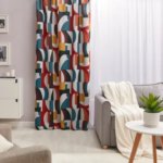 Штора на ленте «Пляж» 150х260 см цвет красный SEASONS прямоугольник
